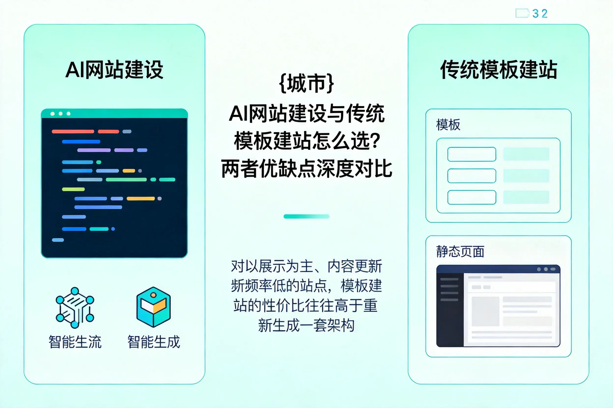 台州AI网站建设与传统模板建站怎么选?两者优缺点深度对比