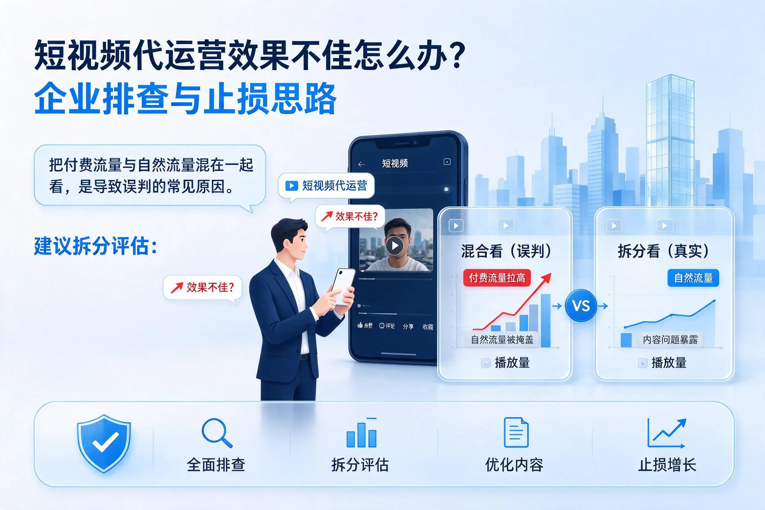 短视频代运营效果不佳怎么办？台州企业排查与止损思路