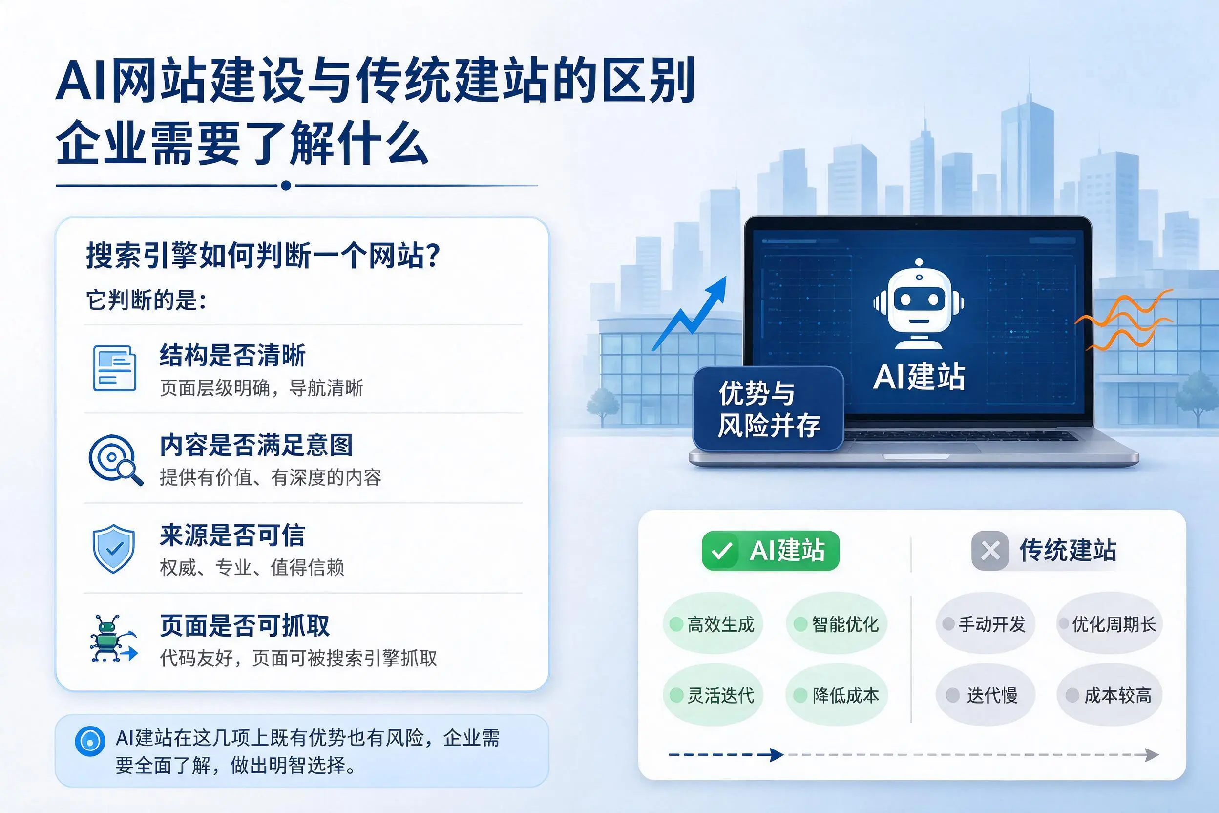 AI网站建设与传统建站的区别，台州企业需要了解什么