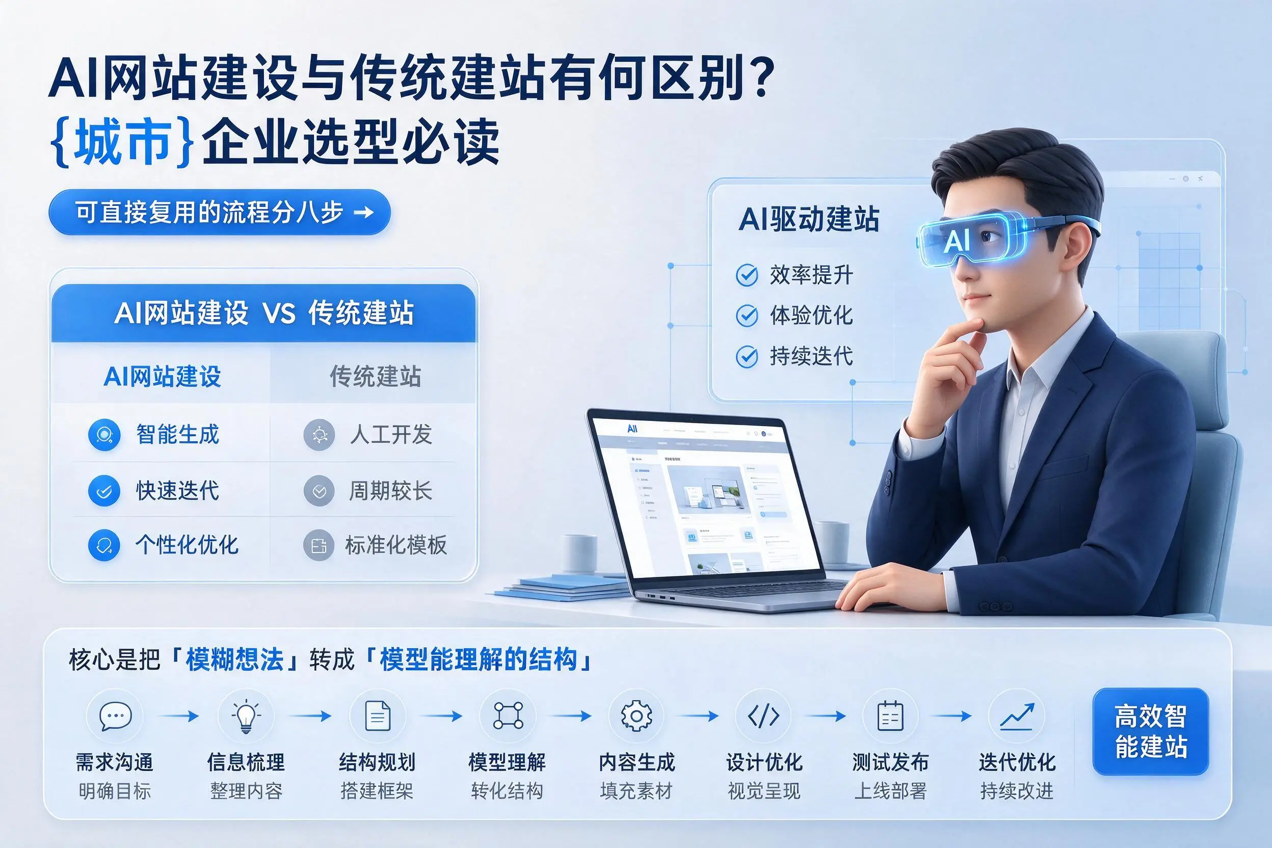 AI网站建设与传统建站有何区别?台州企业选型必读