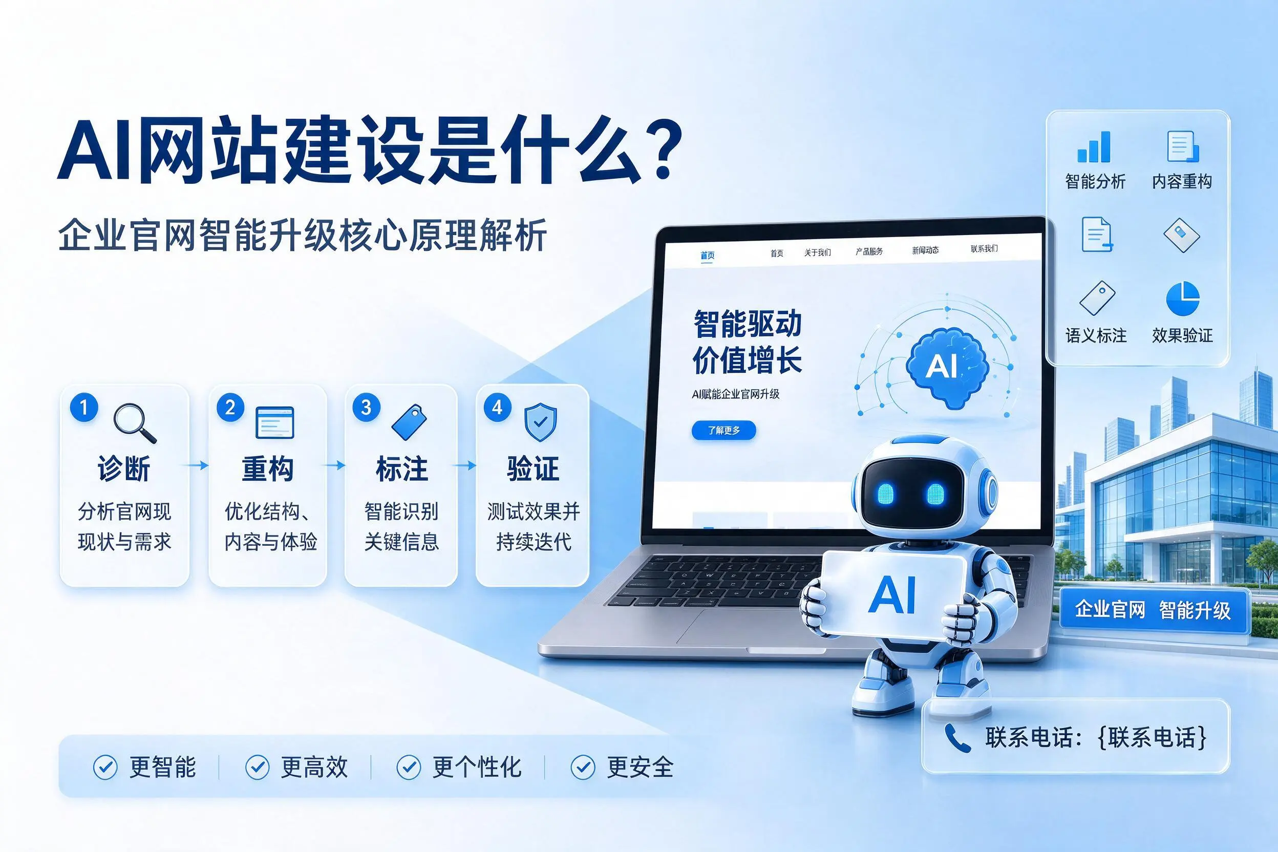AI网站建设是什么?台州企业官网智能升级核心原理解析